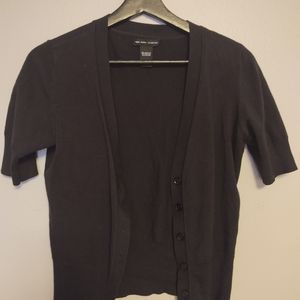 Shirtsleeve black cardigan